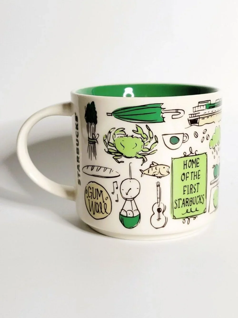 Starbucks 2023 Pike Place Coffee Mug 14 oz Been There Series Pin Drop New in Box